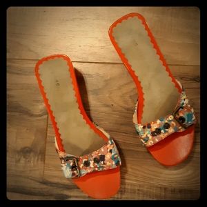 Marc Jacobs Made in Italy Wooden Platform Clogs.